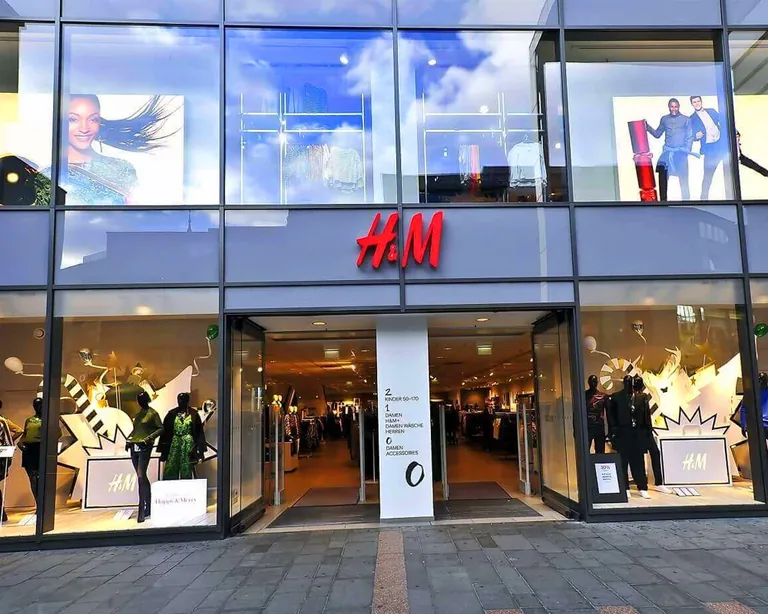 Full-height glazed retail frontage.