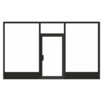 Glass Shopfront / Aluminium Shopfront with Single Door / Shopfront / Shutter